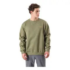 MARMOT - Polerón Chest Logo Crew Hombre Verde