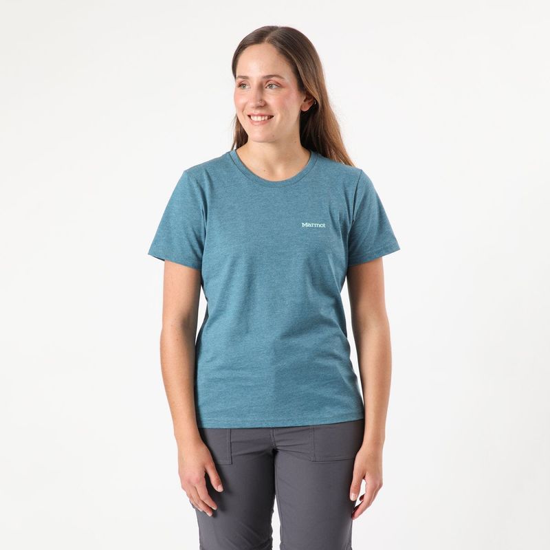 MARMOT - Polera Mujer Marmot Chest Logo Tee