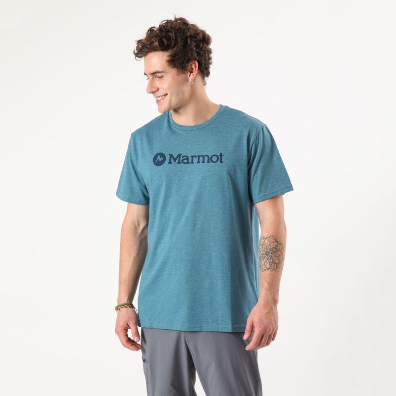 MARMOT - Polera Hombre Marmot Logo Tee_.