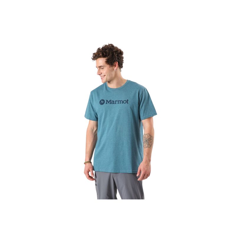 MARMOT - Polera Hombre Marmot Logo Tee