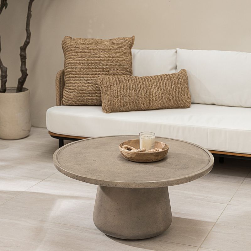 AMOBLE - Mesa De Centro Baztan Cemento Amoblé