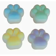 GENERICO - 4 Velas Aromáticas Y Decorativas, Diseño Huellitas, Kawaii
