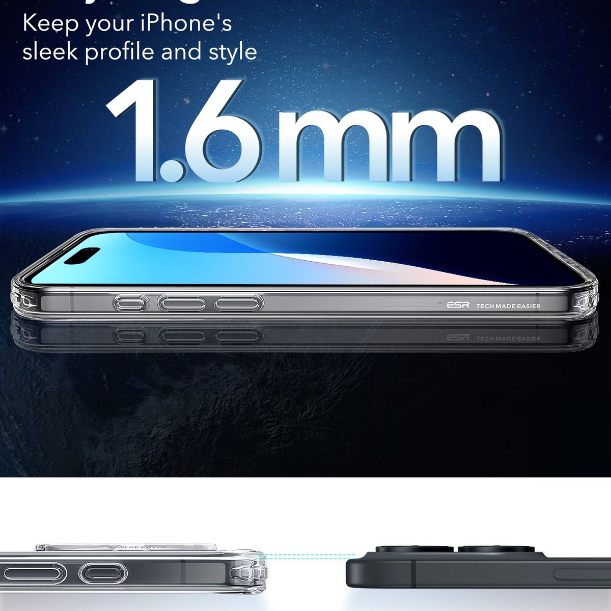 ESR - Carcasa ESR Para iPhone 16 Classic Hybrid Transparente