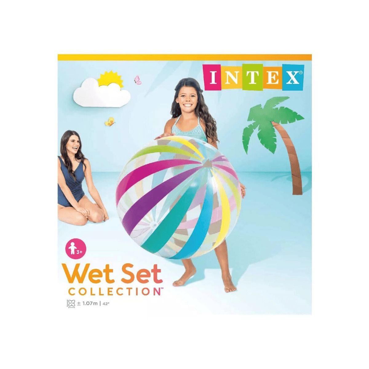 INTEX - Pelota Inflable Intex Colores Jumbo Cm Jumbo Ball