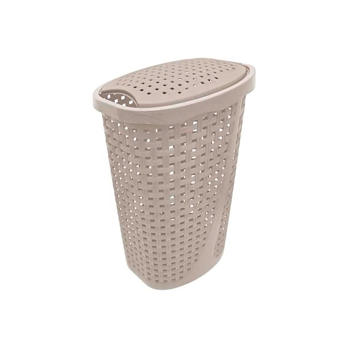 GENERICO - Cesto de Ropa Ratan Oval 10kg Beige