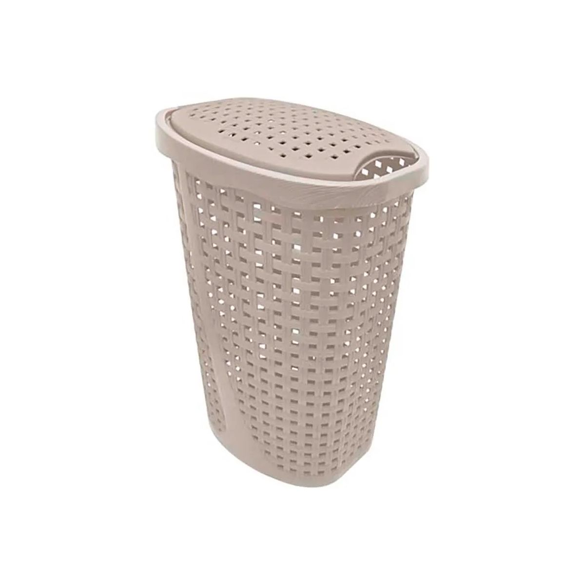 GENERICO - Cesto de Ropa Ratan Oval 10kg Beige