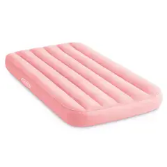 INTEX - Colchón Inflable 1 Plaza Niño 88x157x18 Cm Cozy Kidz Rosado