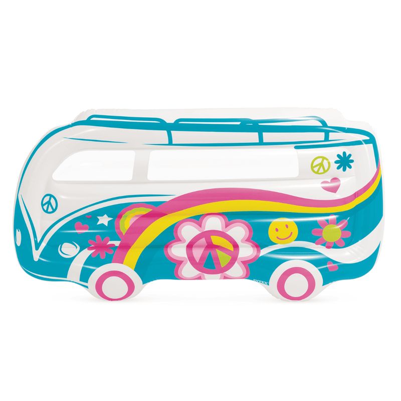 INTEX - Flotador Inflable Mat Intex Furgon Hippie 178x91x23 Cm Groovy Van