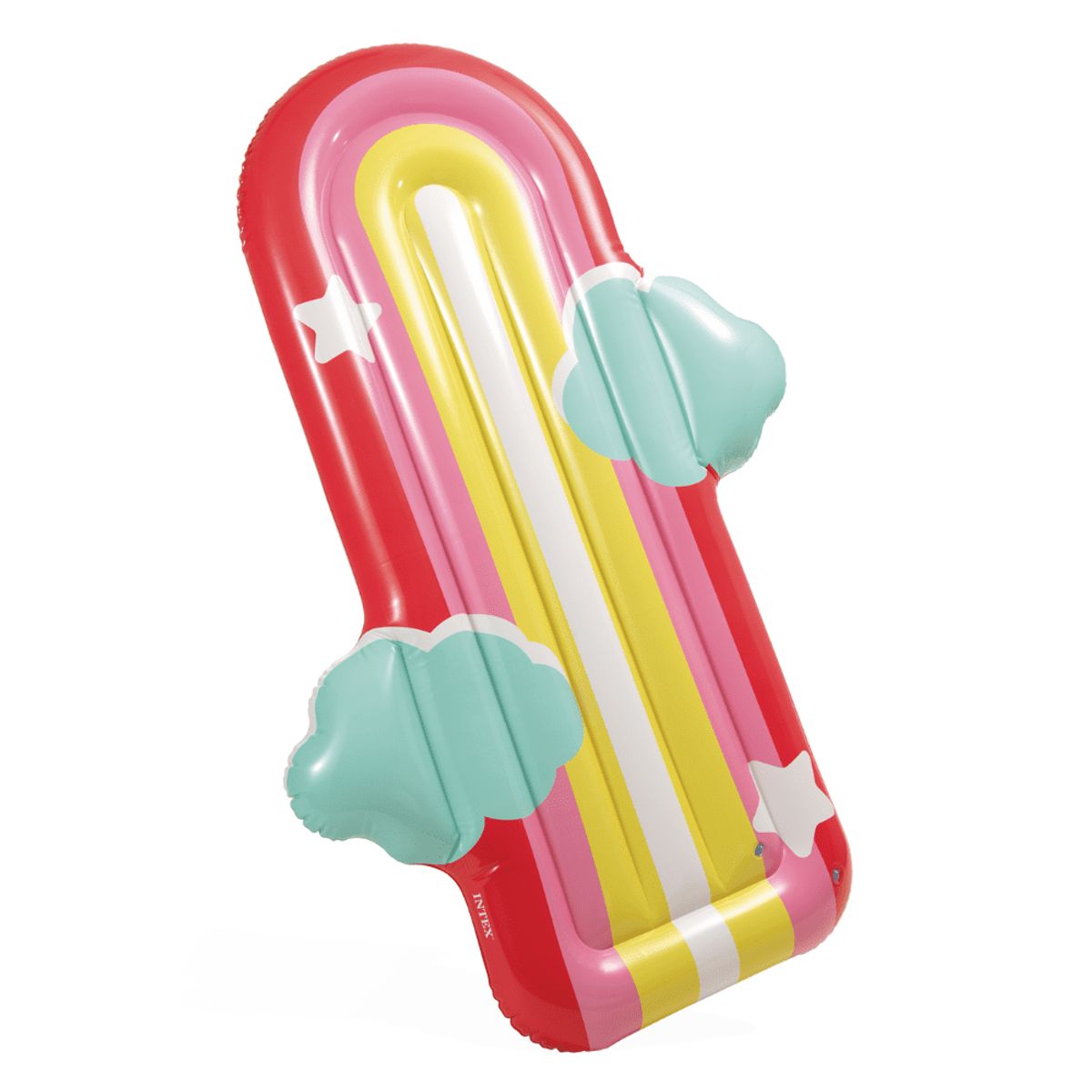 INTEX - Flotador Inflable Mat Intex Nubes y Estrellas 175x117x20 Cm Rainbow Cloud