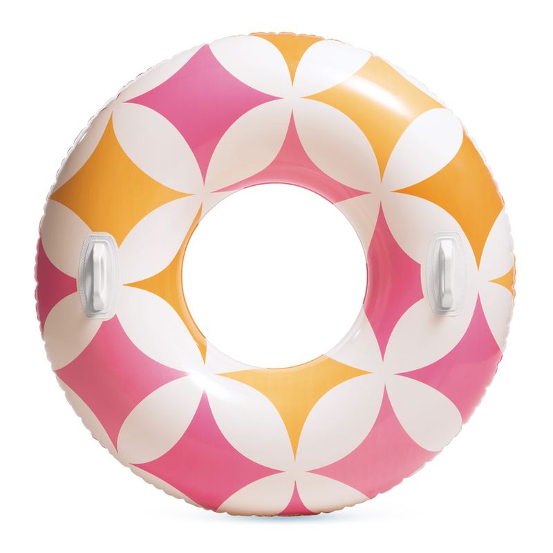 INTEX - Flotador Inflable Redondo Intex con Sujetadores 114 Cm