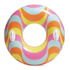 INTEX - Flotador Inflable Redondo con Sujetadores 114 Cm