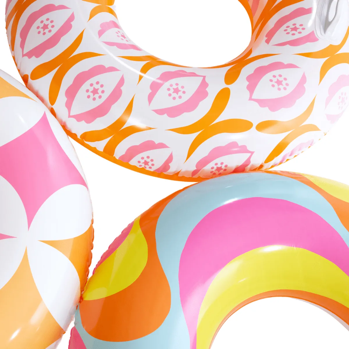 INTEX - Flotador Inflable Redondo Intex con Sujetadores 114 Cm