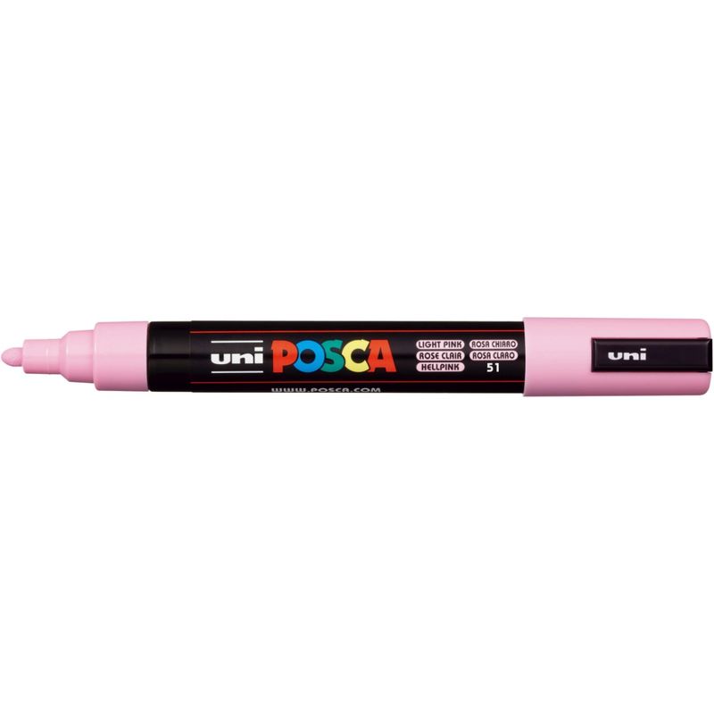 MITSUBISHI - Marcador Acrilico Posca PC-5M Rosa Claro