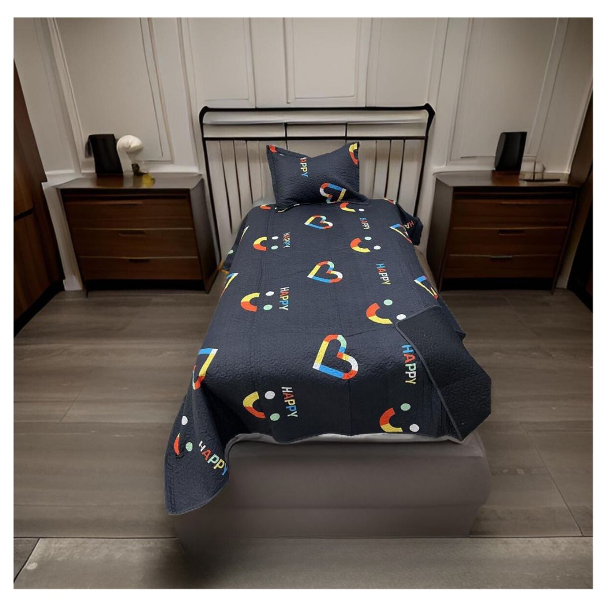 GENERICO - Cubrecama Delgado Quilt De Verano Estampados 2 Plazas