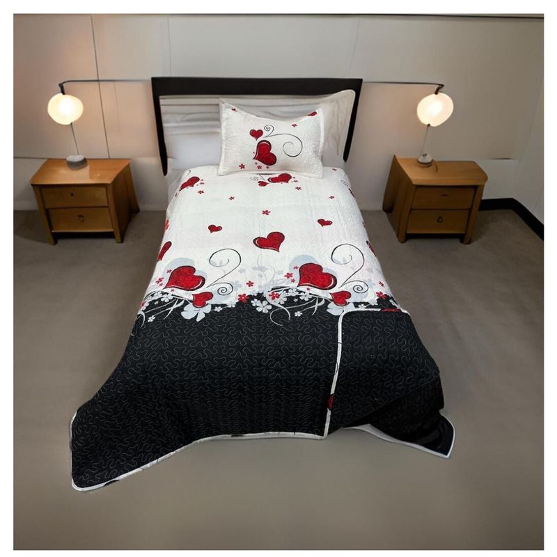 GENERICO - Cubrecama Delgado Quilt De Verano Estampados 2 Plazas