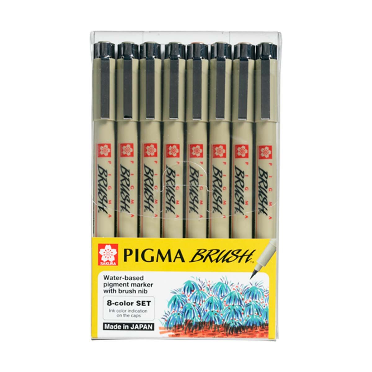 SAKURA - Set 8 Tiralíneas Colores Brush Sakura