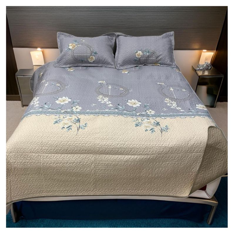 GENERICO - Cubrecama Delgado Quilt De Verano Estampados 2 Plazas