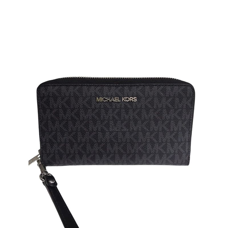 MICHAEL KORS - Billetera Michael Kors mediana monograma negro