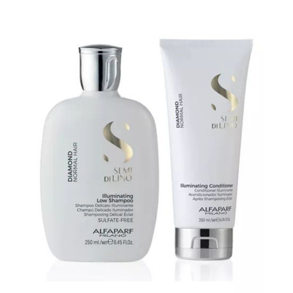 ALFAPARF MILANO - Set Shampoo Y Acondicionador Illuminating Semi Delino Alfaparf