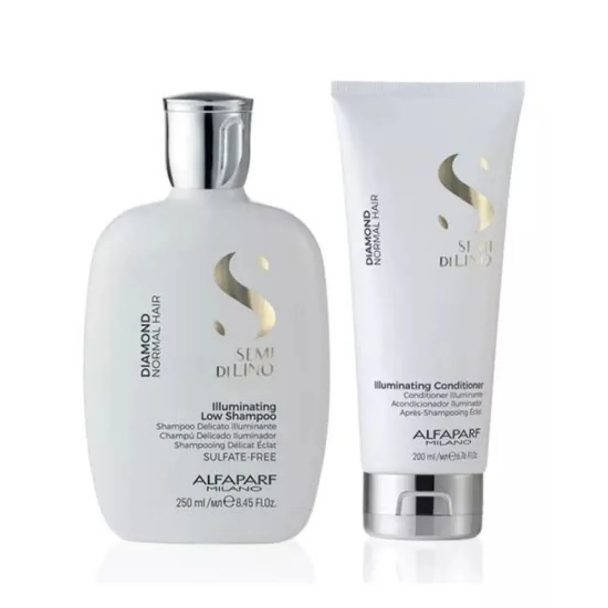 ALFAPARF MILANO - Set Shampoo Y Acondicionador Illuminating Semi Delino Alfaparf