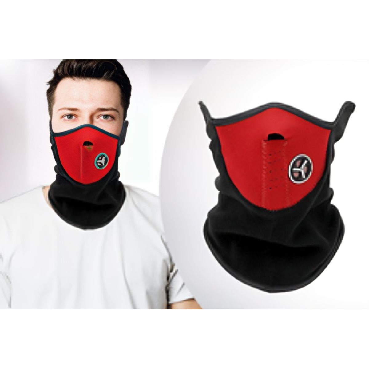 OEM - MASCARA PARA MOTO O BICICLETA POLAR CON NEOPRENE