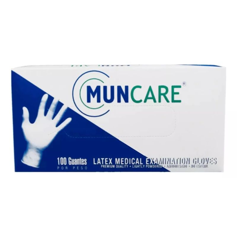 GENERICO - Guante Latex Muncare Talla M Caja X 100 Unidades.