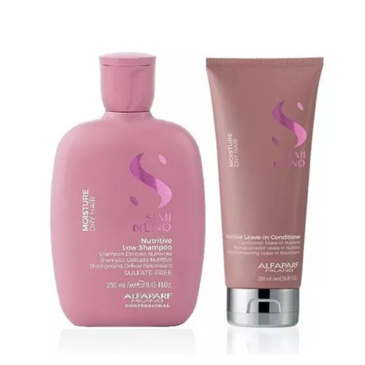 ALFAPARF MILANO - Set Shampoo Y Acondicionador Nutritivo Alfaparf Semi Di Lino