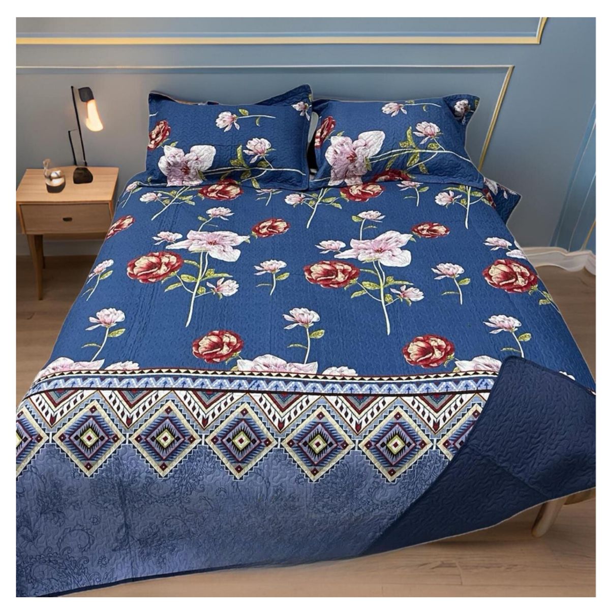 GENERICO - Cubrecama Delgado Quilt De Verano Estampados 2 Plazas