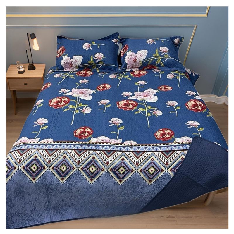 GENERICO - Cubrecama Delgado Quilt De Verano Estampados 2 Plazas