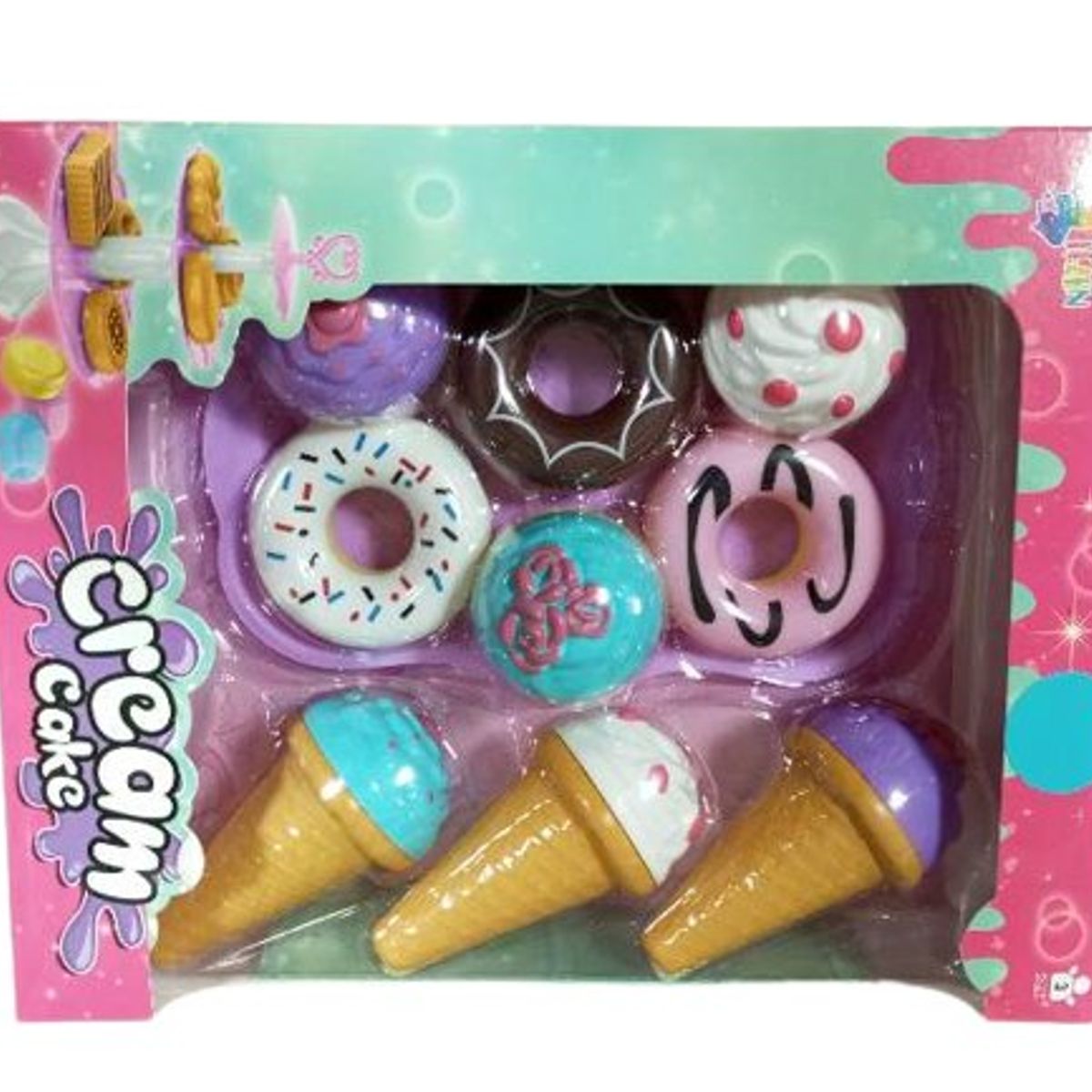 GENERICO - Caja juguete de helado y dona