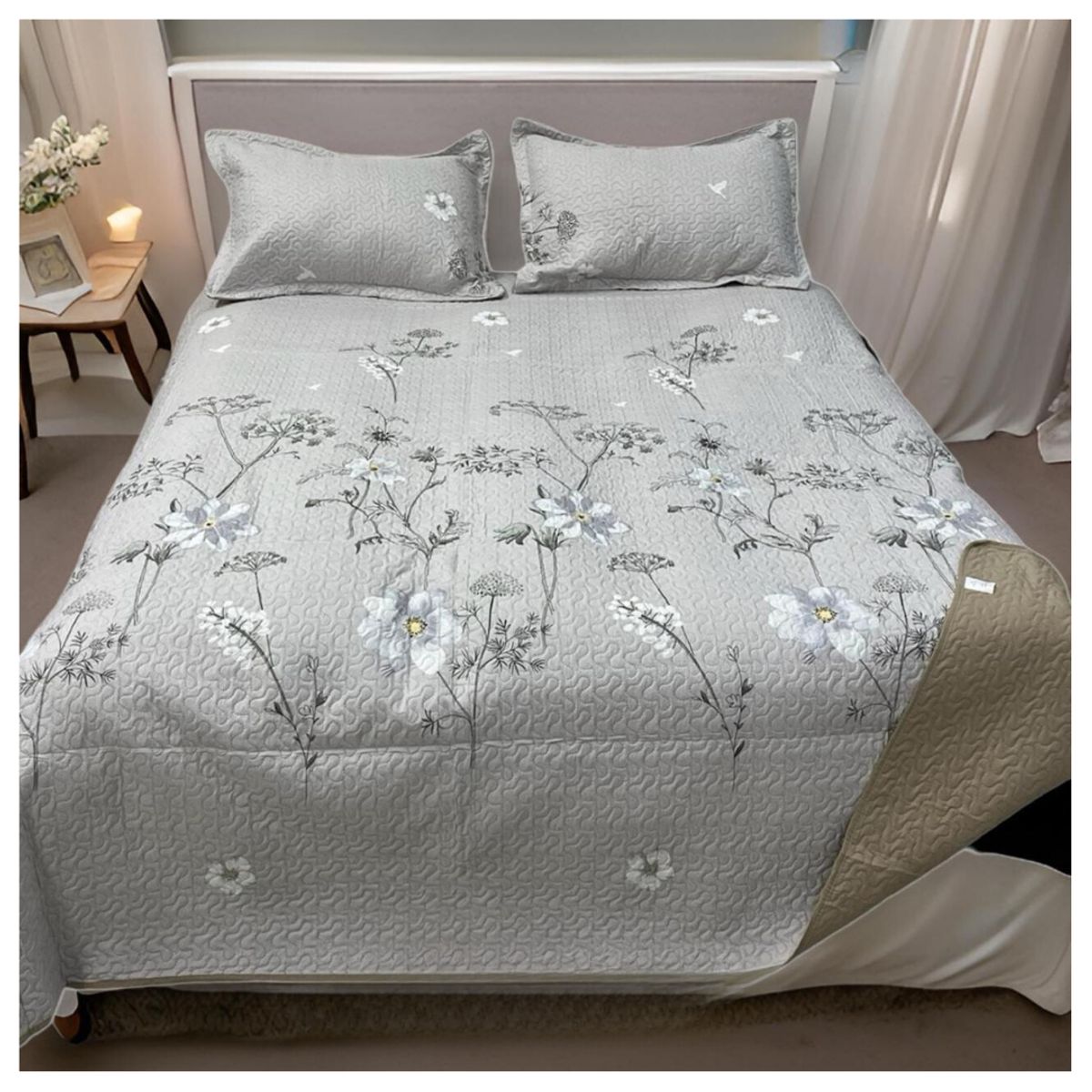 GENERICO - Cubrecama Delgado Quilt De Verano Estampados 2 Plazas