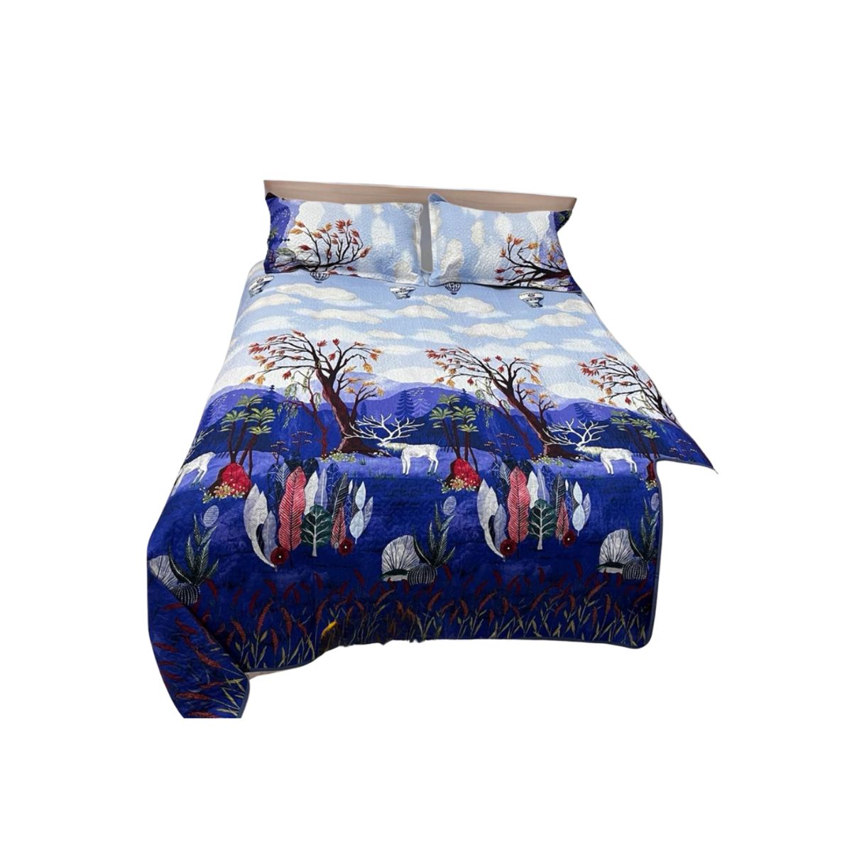 GENERICO - Cubrecama Delgado Quilt De Verano Estampados 2 Plazas