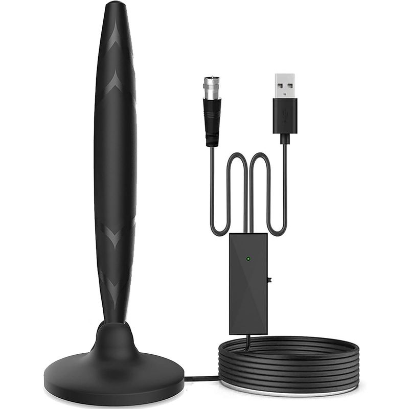 TECNOLAB - Antena Digital Full HD 4K 25dB Con Amplificador Tecnolab TL631