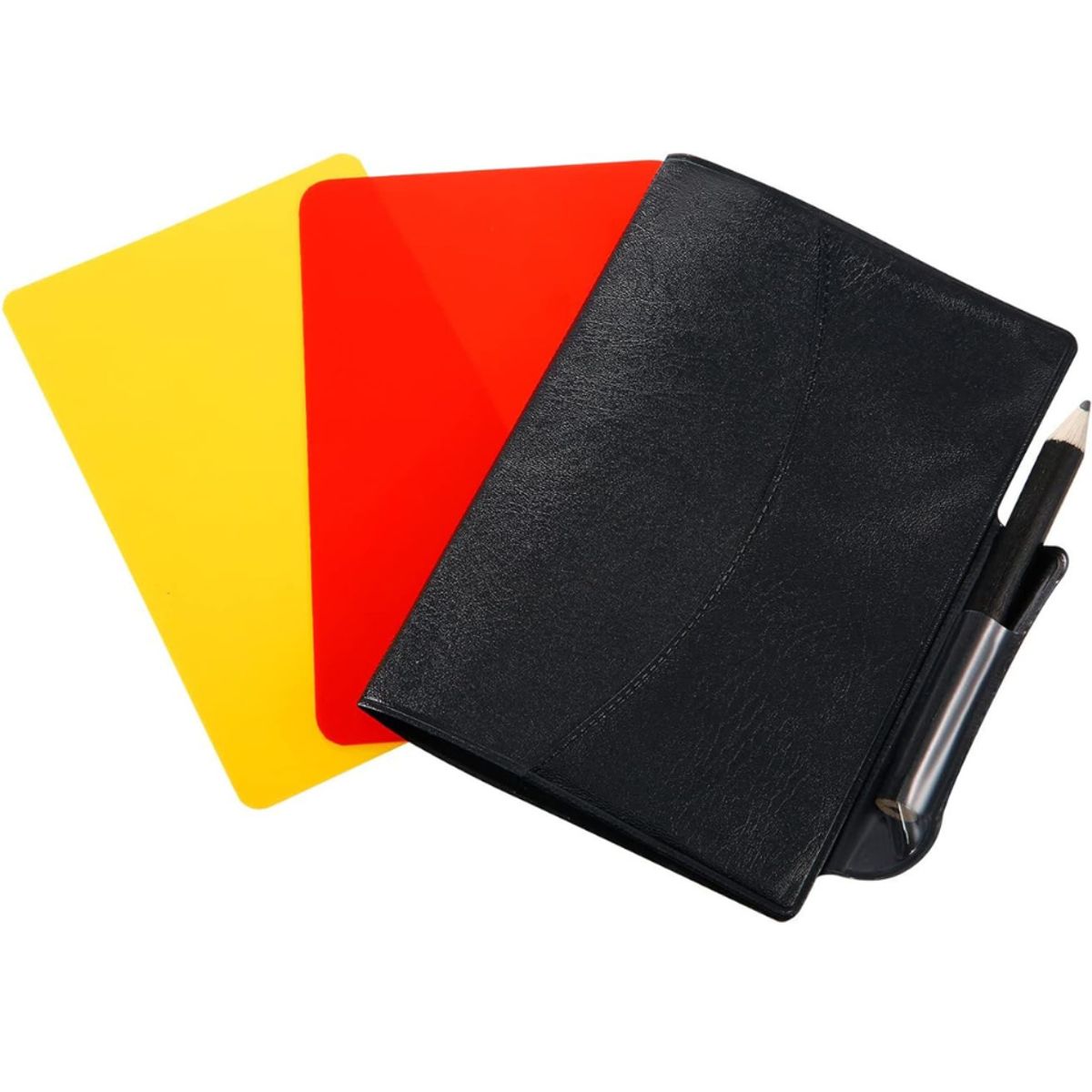 GENERICO - Set De Tarjetas Roja Amarilla Para Árbitro Futbol