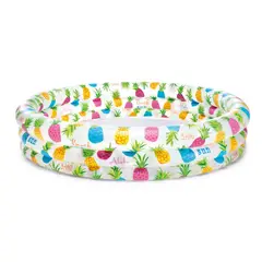 INTEX - Piscina Infantil Inflable 3 Anillos Piñas