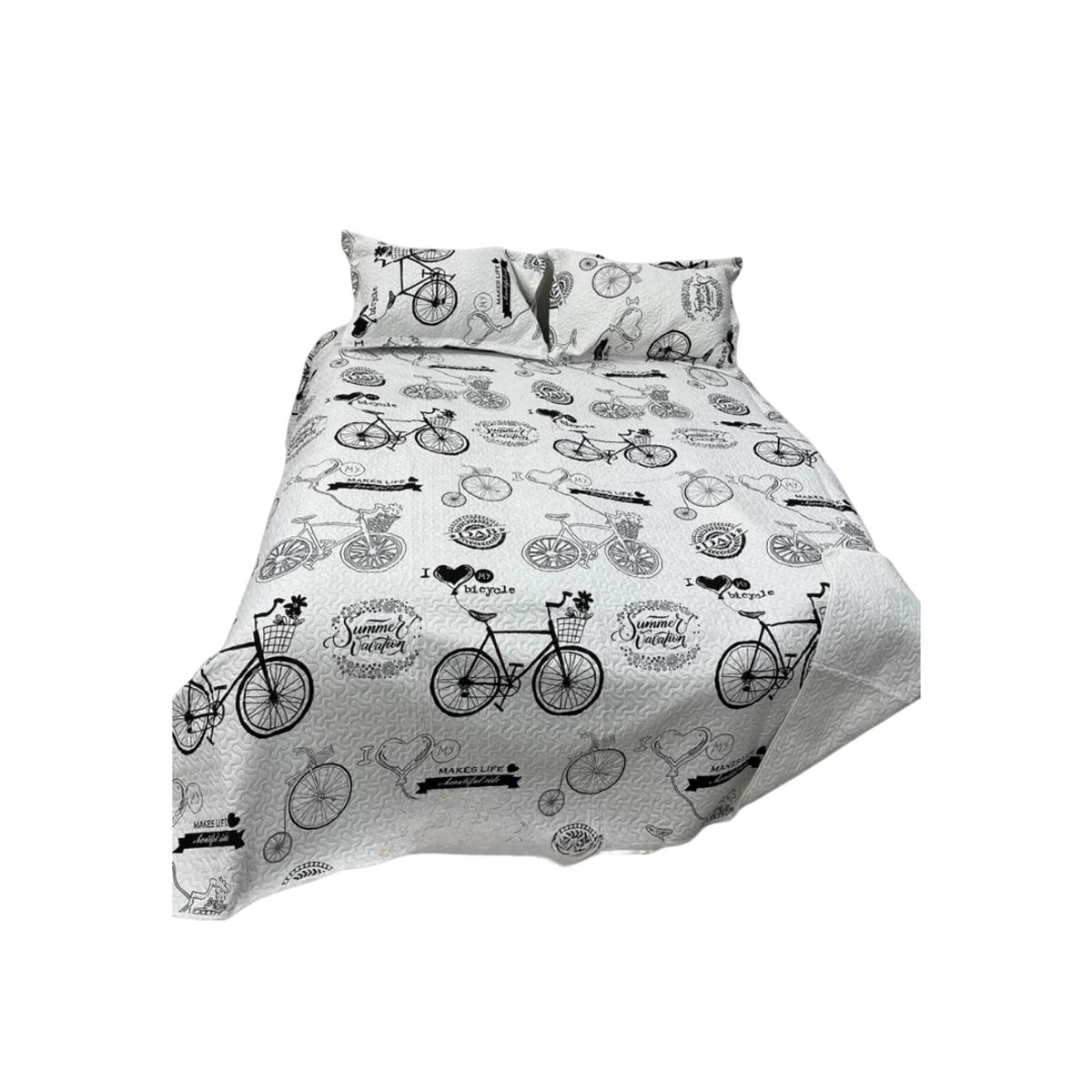 GENERICO - Cubrecama Delgado Quilt De Verano Estampados 2 Plazas