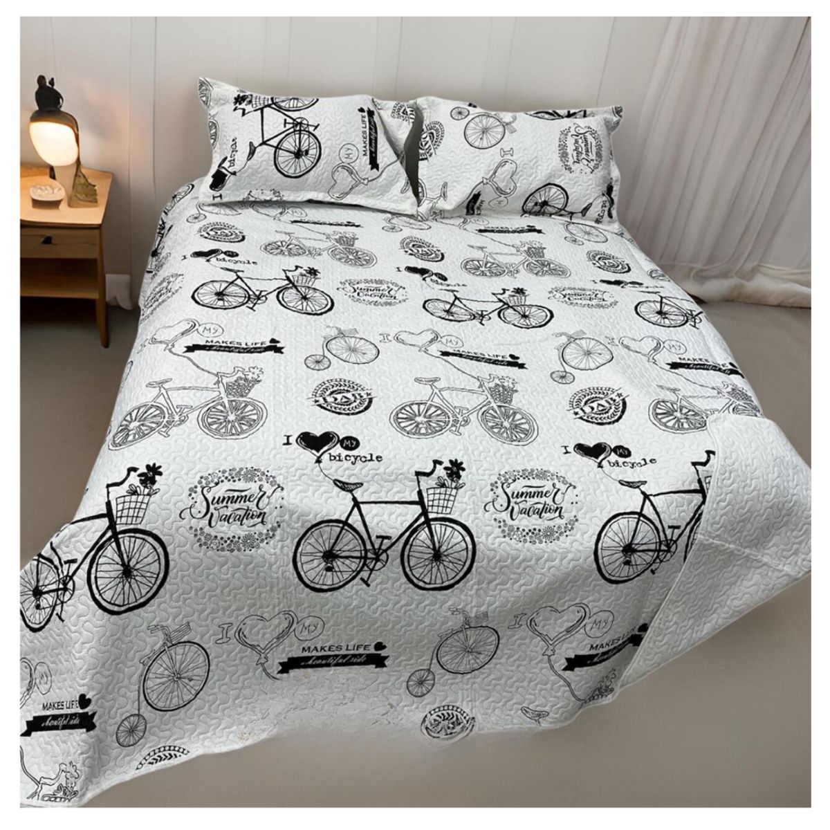 GENERICO - Cubrecama Delgado Quilt De Verano Estampados 2 Plazas