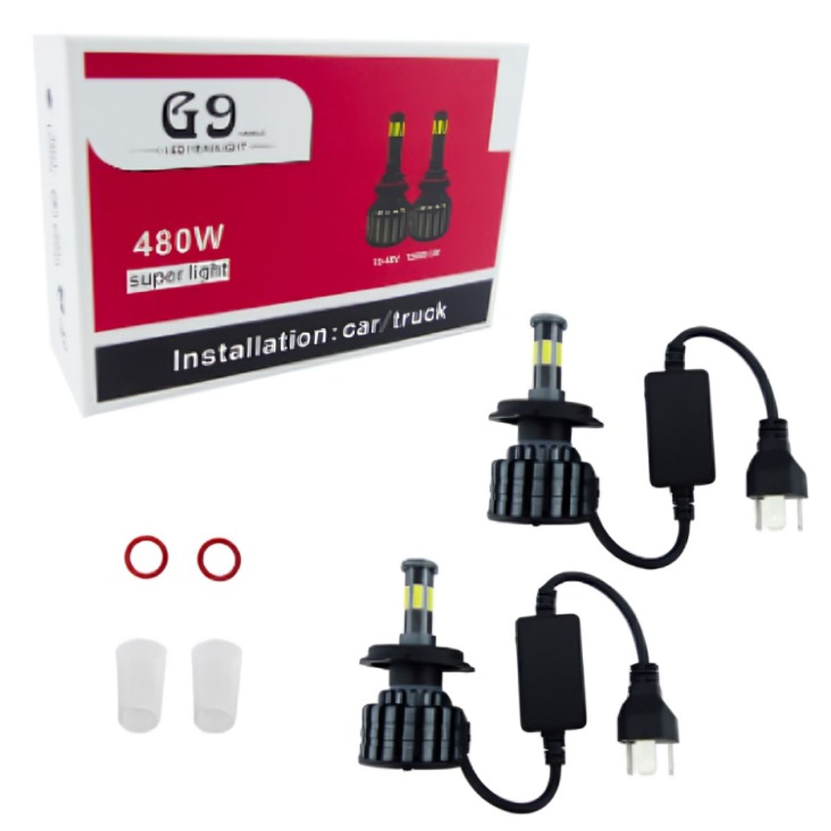 OEM - AMPOLLETA KIT LED H-4 MOD G9 LED COB CON 6 CARAS 480W