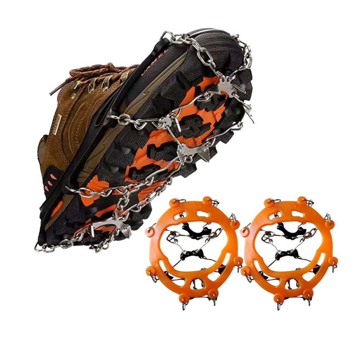 ATURE - Crampones Universales Ajustables Para Nieve Trekking Outdoor