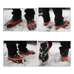 GENERICO - Crampones Universales Ajustables Para Nieve Trekking Outdoor
