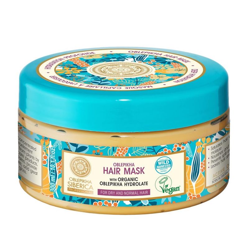 NATURA SIBERICA - Mascarilla Cabello Normal y Seco Organic Oblepikha 300 ml