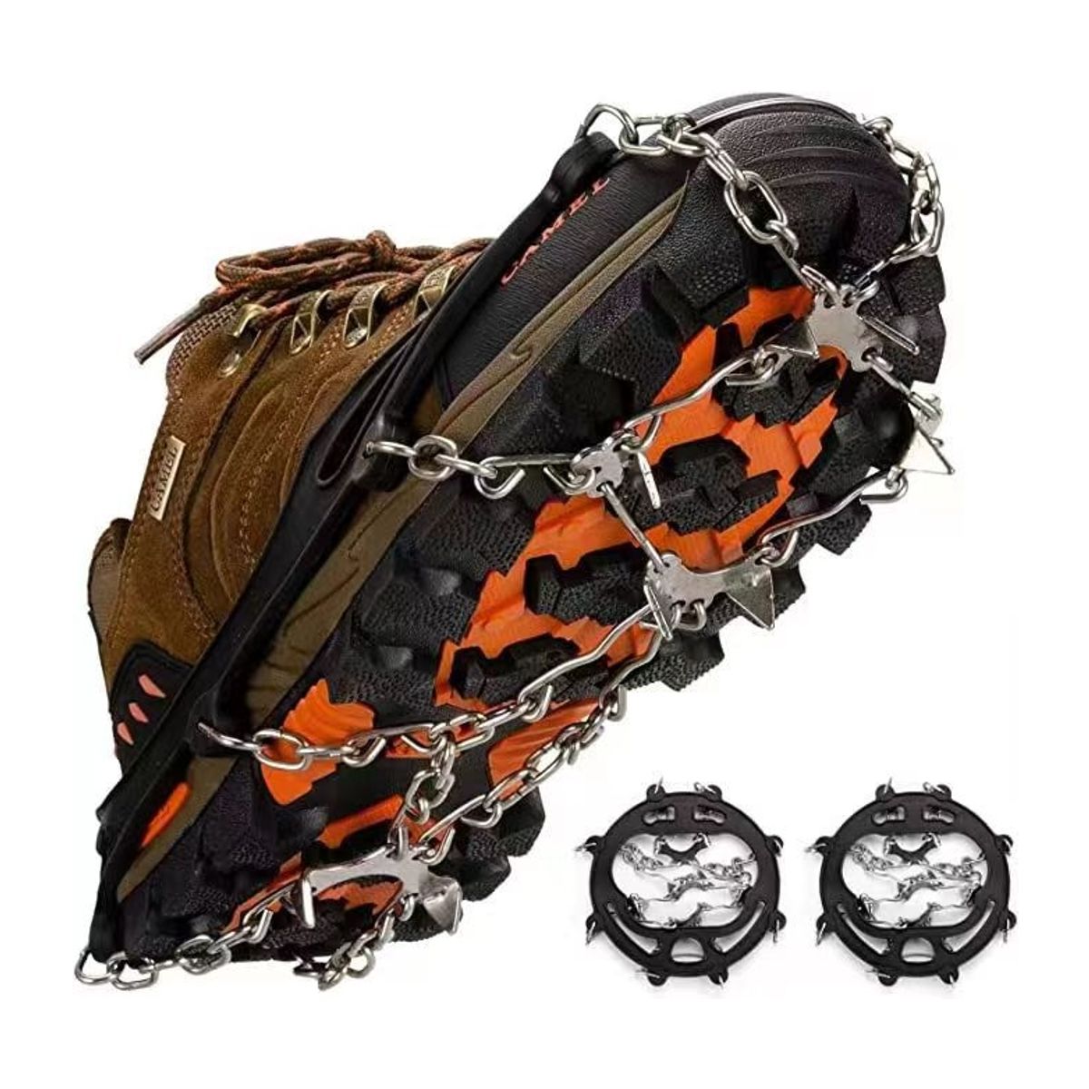 ATURE - Crampones Universales Ajustables Para Nieve Trekking Outdoor