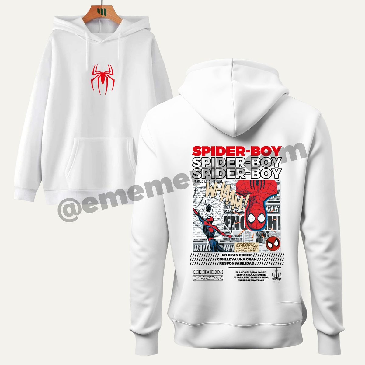 GENERICO - Poleron Spider-Boy Eme merch