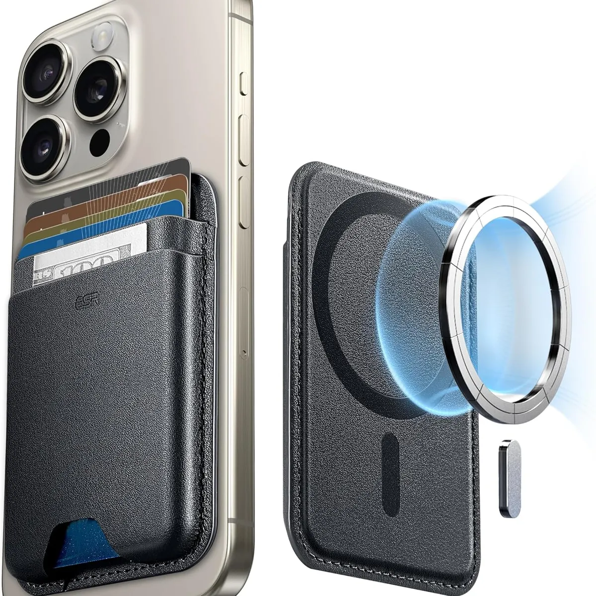 ESR - Tarjetero Magnético Para iPhone ESR Wallet Boost halolock