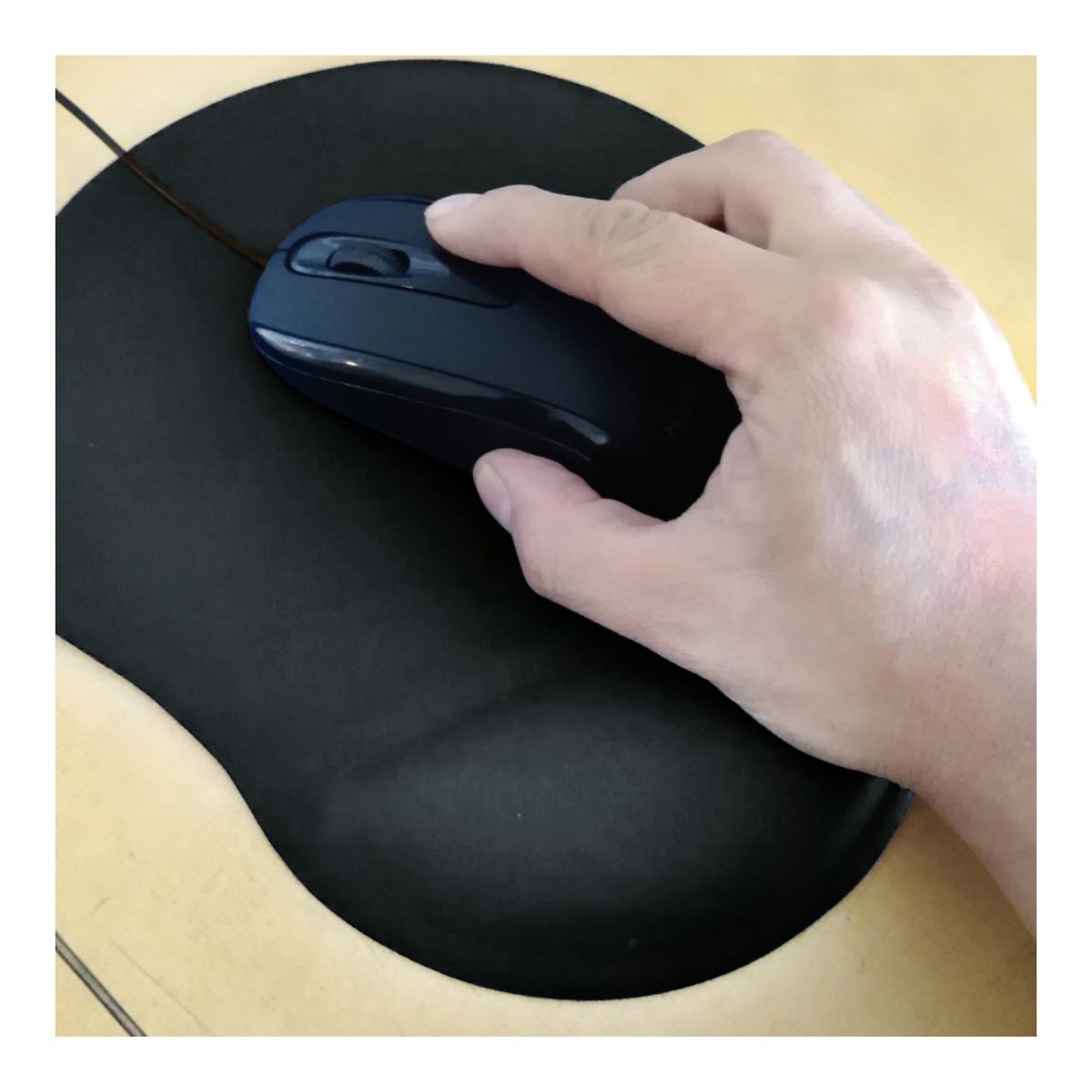 MLAB - Mouse Pad Con Almohadilla De Gel Negro - SC