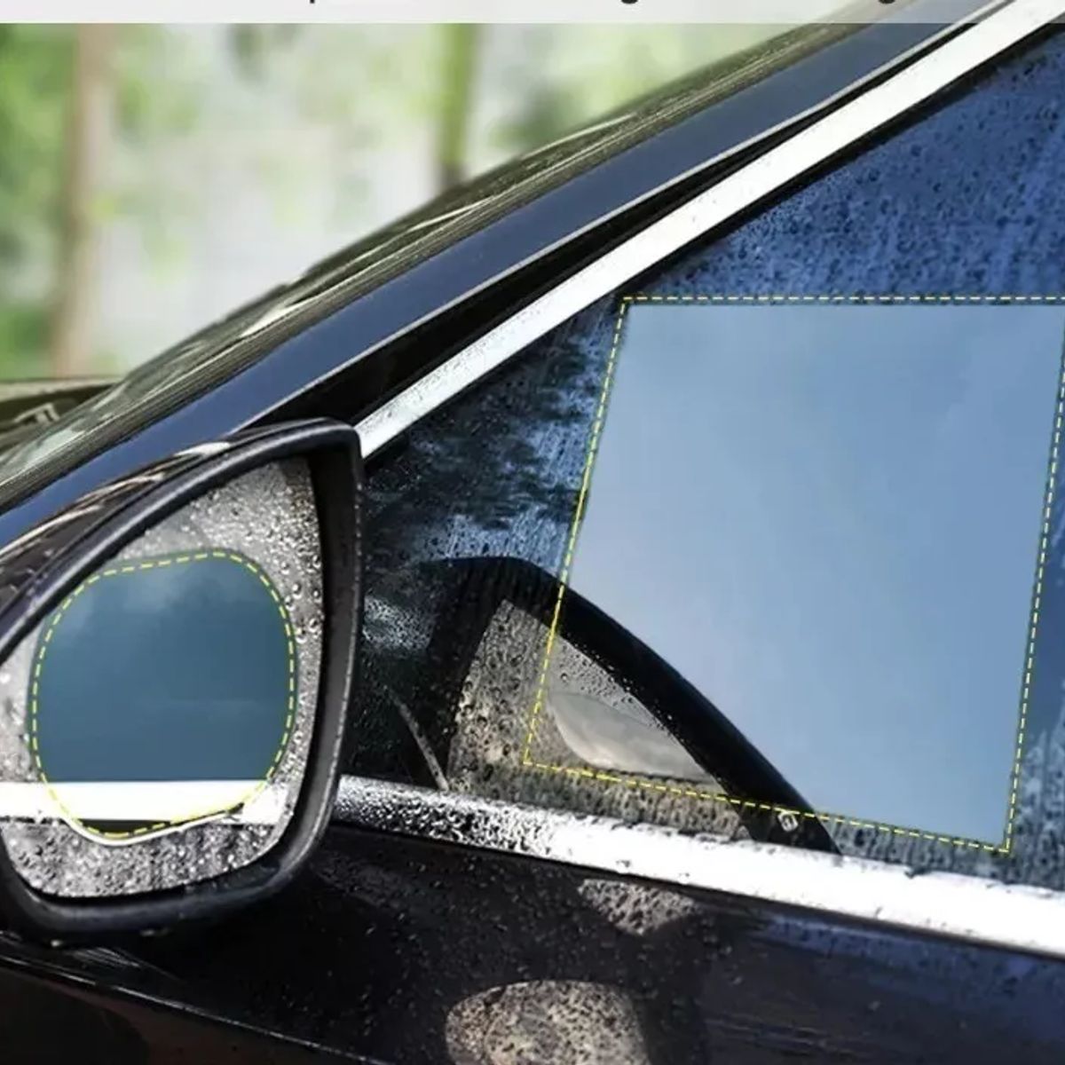 GENERICO - Lamina Anti-lluvia Para Espejo Retrovisor Y Laterales