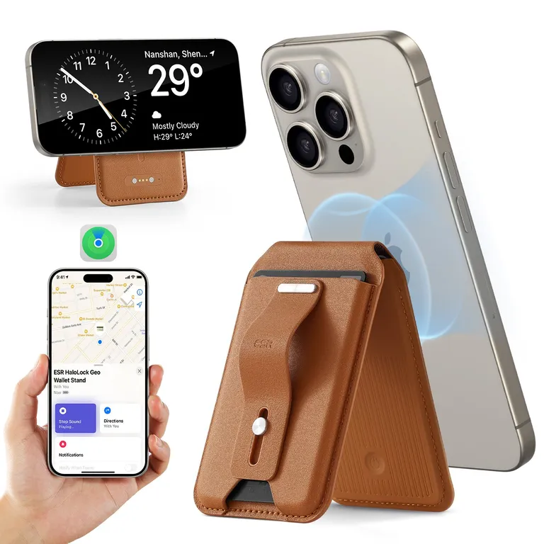 Tarjetero Magnetico Para iPhone Geo Wallet Stand Cafe