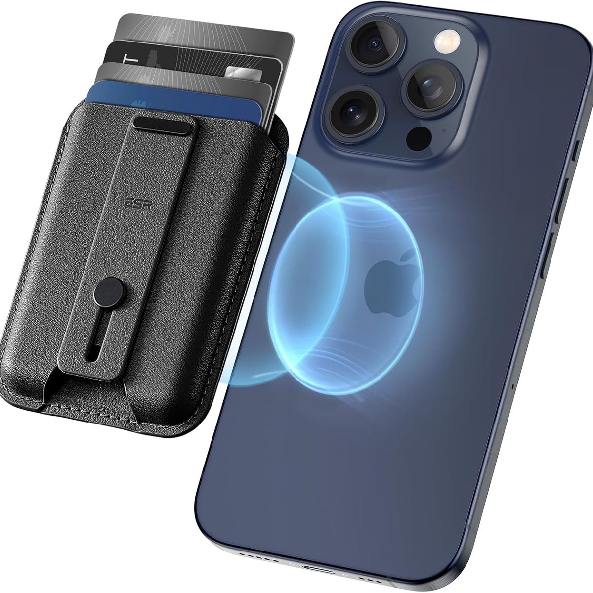 ESR - Tarjetero Magnético Para iPhone ESR Magnetic Wallet Negro