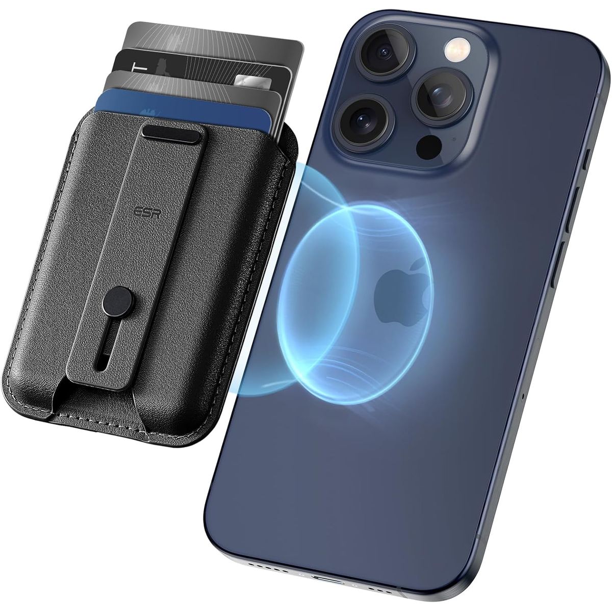 ESR - Tarjetero Magnético Para iPhone ESR Magnetic Wallet Negro