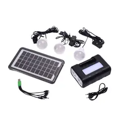 HOME ESSENTIALS - Kit solar de emergencia y camping 3 ampolletas led